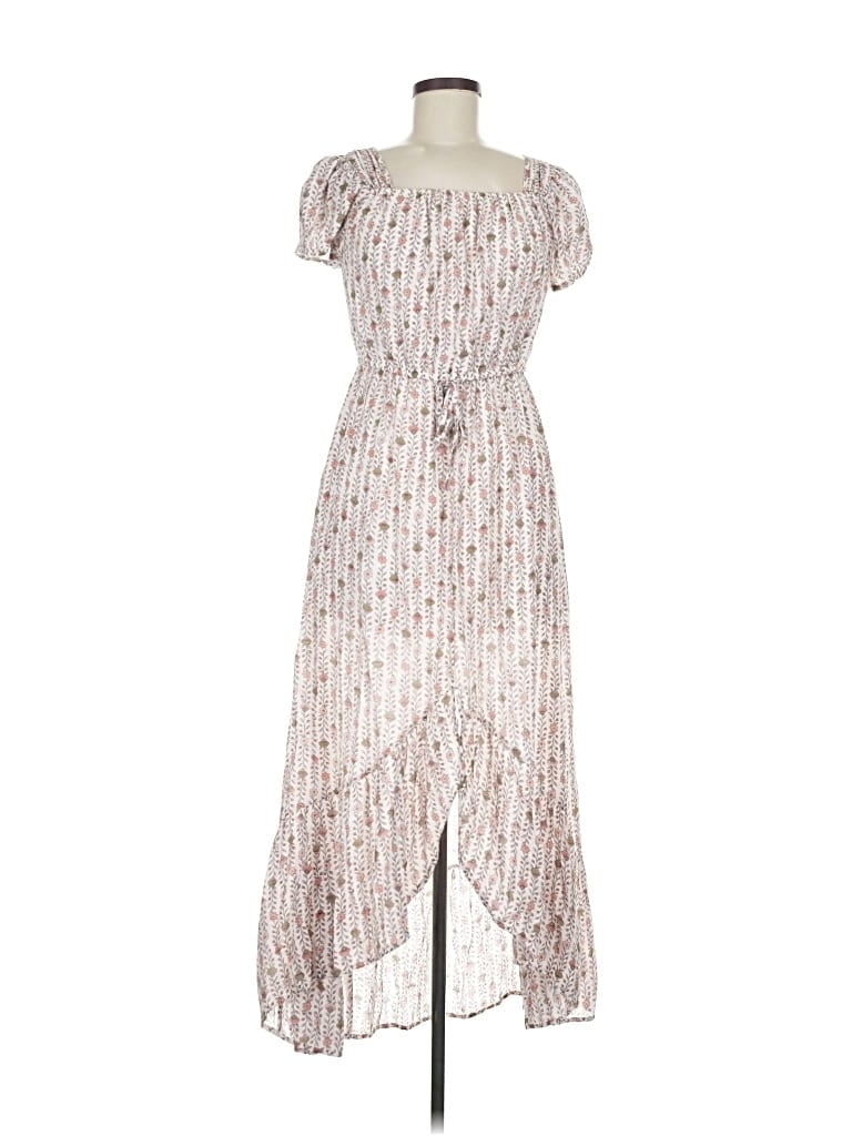 Pre-owned Indigo Rose Casual Dress In White