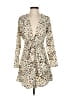 JOA 100% Polyester Animal Print Ivory Casual Dress Size S - photo 1