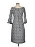 Gabby Skye Chevron-herringbone Gray Casual Dress Size 4 - photo 2