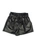 Drew Metallic Black Faux Leather Shorts Size S - photo 1