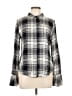 Sanctuary 100% Rayon Plaid Ivory Long Sleeve Blouse Size L - photo 1