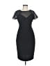 Calvin Klein Chevron-herringbone Black Cocktail Dress Size 6 - photo 1
