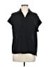 Everleigh 100% Polyester Black Short Sleeve Blouse Size M - photo 1