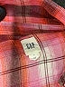 Gap 100% Viscose Plaid Pink Long Sleeve Button-Down Shirt Size L - photo 6