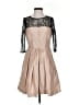 Just... Taylor Tan Gold Cocktail Dress Size 4 - photo 1