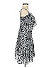 Parker 100% Polyester Paisley Silver Black Cocktail Dress Size XS - photo 4