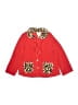 Little Lass 100% Polyester Animal Print Red Jacket Size 5 - photo 1