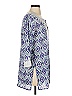 Roberta Roller Rabbit 100% Cotton Aztec Or Tribal Print Blue 3/4 Sleeve Blouse Size XS - photo 4