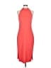 Slate & Willow Solid Orange Red Cocktail Dress Size M - photo 1