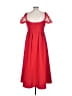 Self-Portrait 100% Polyester Red Cocktail Dress Size 10 - photo 2
