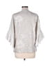 Unbranded 100% Polyester Silver 3/4 Sleeve Blouse Size M - photo 2