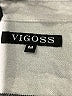 Vigoss Plaid White Silver 3/4 Sleeve Button-Down Shirt Size M - photo 7
