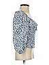 Hutch Blue 3/4 Sleeve Blouse Size S - photo 4