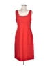 David Meister 100% Polyester Solid Red Casual Dress Size 6 - photo 1