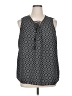 Terra & Sky 100% Polyester Black Sleeveless Blouse Size 0X - photo 1