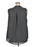 Terra & Sky 100% Polyester Black Sleeveless Blouse Size 0X - photo 2