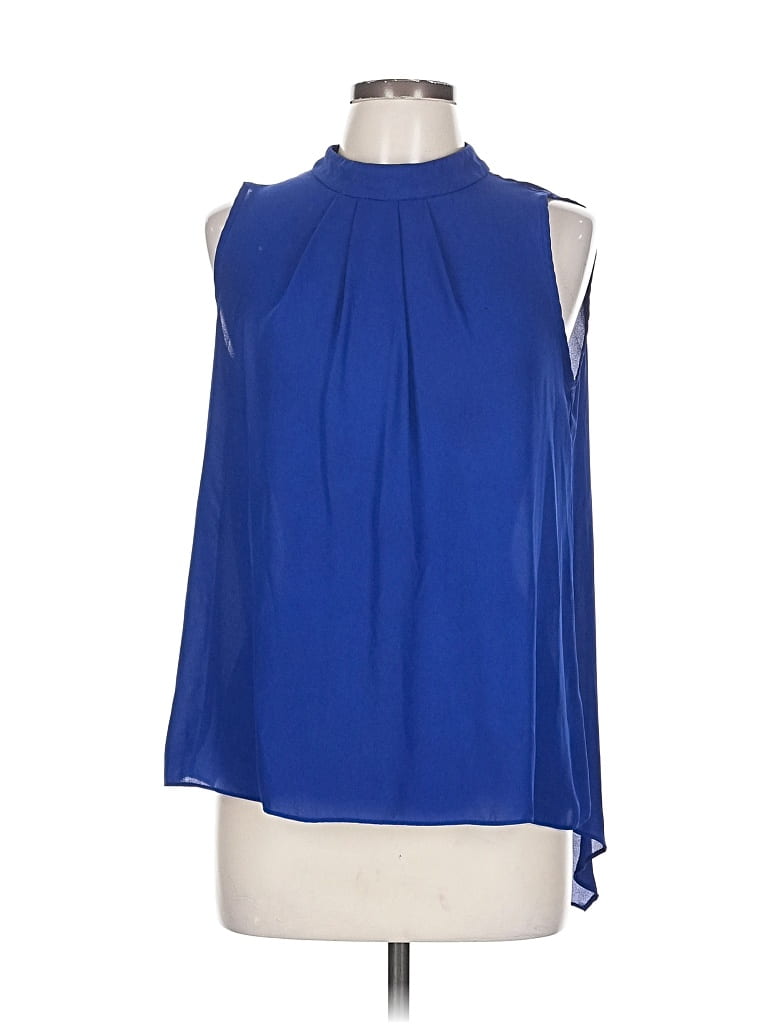Pre-owned Sami & Jo Sleeveless Blouse In Blue