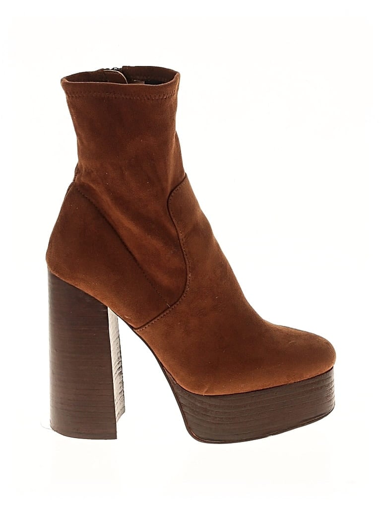 Pre-owned Steve Madden Ankle Boots In Brown