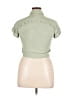 Sim & Sam Green Short Sleeve Blouse Size XL - photo 2