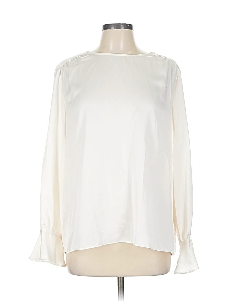 Pre-owned Preston & York 3/4 Sleeve Blouse In White