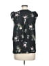 Crescent & Willough 100% Polyester Black Sleeveless Blouse Size M - photo 2