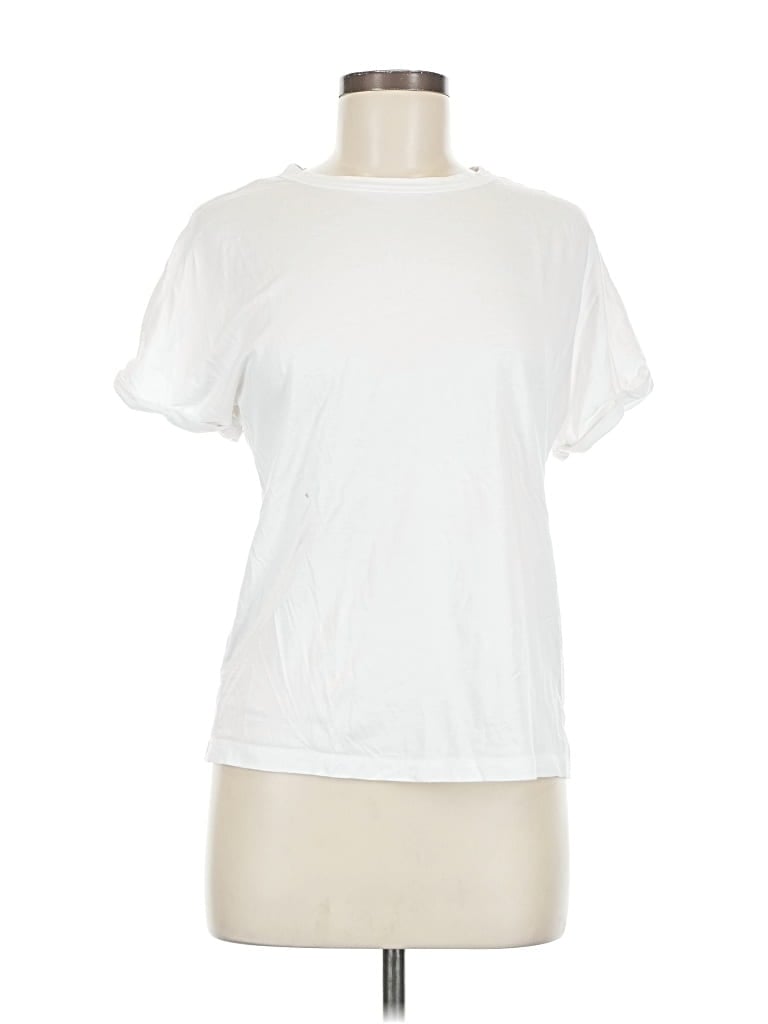 Pre-owned Carly Jean Short Sleeve T-shirt In White