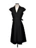 Calvin Klein Solid Black Casual Dress Size P (petite) - photo 1