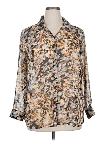 Christopher & Banks 3/4 Sleeve Blouse (view 1)