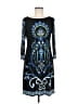DressBarn Paisley Blue Casual Dress Size M (petite) - photo 1