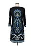 DressBarn Paisley Blue Casual Dress Size M (petite) - photo 2