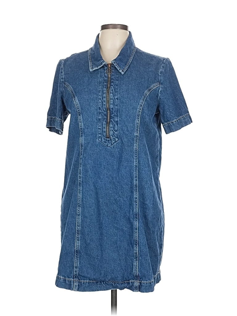 Pre-owned Reformation Jeans Casual Dress In Blue