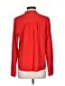 Vince. 100% Silk Red Orange Long Sleeve Silk Top Size XS - photo 2