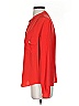 Vince. 100% Silk Red Orange Long Sleeve Silk Top Size XS - photo 5