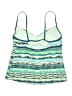 Nike Print Green Swimsuit Top Size 12 - photo 2