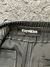 Express 100% Polyester Solid Black Track Pants Size XS - photo 3