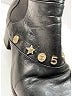 Chanel 100% Leather Black Ankle Boots Size EU 37 1/2 - photo 5