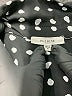 Pleione 100% Polyester Polka Dots Black Long Sleeve Blouse Size M - photo 4