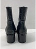 Chanel 100% Leather Black Ankle Boots Size EU 37 1/2 - photo 3