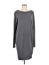 Everleigh Solid Gray Casual Dress Size M - photo 1