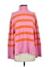 BikBok Stripes Pink Turtleneck Sweater Size S - photo 1