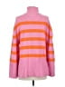 BikBok Stripes Pink Turtleneck Sweater Size S - photo 2