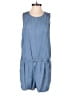 Gap 100% Lyocell Solid Blue Romper Size XS - photo 1