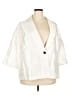 Dana Kay 100% Polyester Solid White Blazer Size 24 - photo 1
