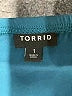 Torrid Teal Bodysuit Size 1X Plus (1) - photo 3