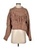 Pink Rose 100% Polyester Brown Pullover Sweater Size S - photo 1
