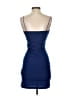 Therapy Solid Blue Cocktail Dress Size S - photo 2