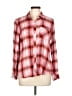 Gap 100% Viscose Plaid Pink Long Sleeve Button-Down Shirt Size L - photo 1