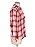 Gap 100% Viscose Plaid Pink Long Sleeve Button-Down Shirt Size L - photo 4