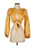 Camila Coelho 100% Polyester Yellow 3/4 Sleeve Blouse Size XS - photo 1