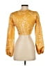 Camila Coelho 100% Polyester Yellow 3/4 Sleeve Blouse Size XS - photo 2